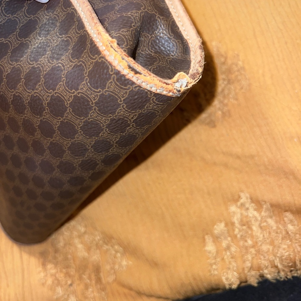 Celine Brown and Tan Cosmetic Bag - Picture 10 of 12